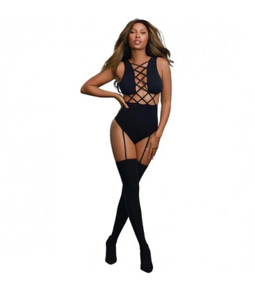 CRISS CROSS TEDDY BSTK DMD NEGRO