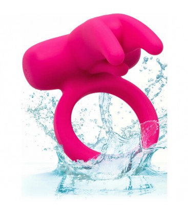 ANILLO VIBRADOR TRIPLE CLIT FLICKER RECHARGE FUCSIA