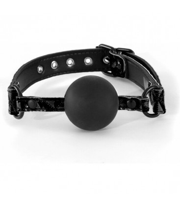 MORDAZA SOFT SILICONE GAG NEGRO