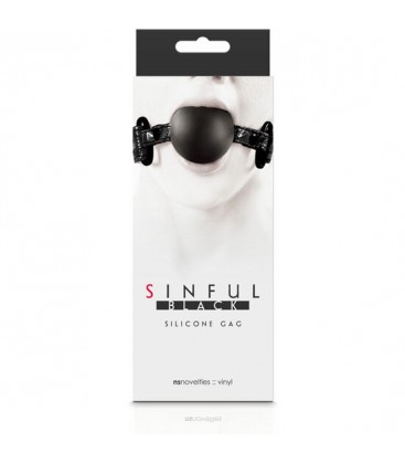 MORDAZA SOFT SILICONE GAG NEGRO