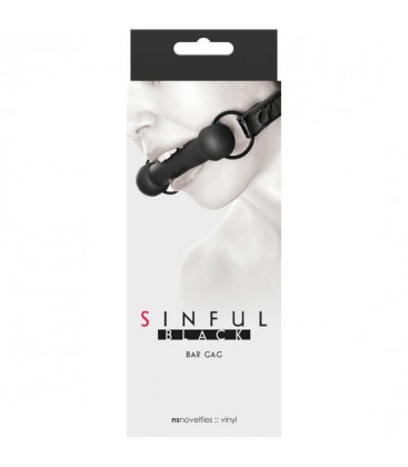 MORDAZA SINFUL BAR GAG BLACK