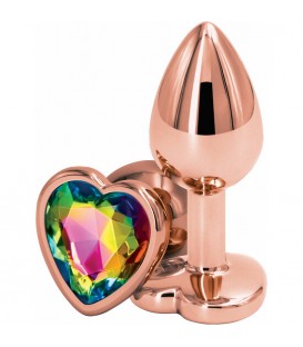 PLUG CORAZON PEQUEÑO - REAR ASSETS ROSE GOLD - ORO ROSADO