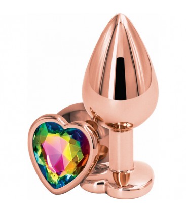 PLUG MEDIANO CORAZON REAR ASSETS ORO ROSADO