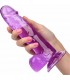 QUEEN SIZE PENE GELATINA 20CM MORADO