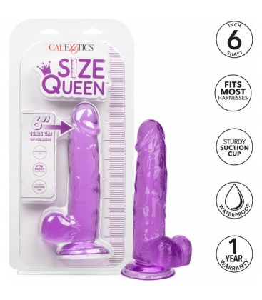 QUEEN SIZE PENE GELATINA 20CM MORADO