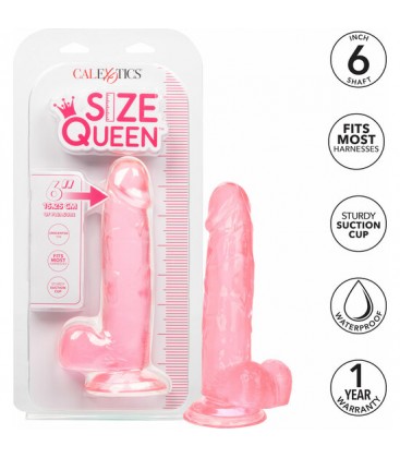 QUEEN SIZE PENE GELATINA 20CM ROSA
