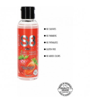 S8 4 IN 1 DESSERT LUBE 125ML FRESA