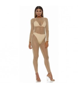 BODY DE MALLA MICRO NET MOCK NET NUDE