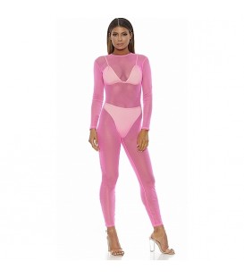 BODY DE MALLA MICRO NET MOCK NET - ROSA