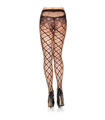 leg avenue panties de rejilla con efecto de braguita de encaje