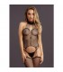 LE DeSIR BODY SUSPENDER FISHNET CHOKER NEGRO