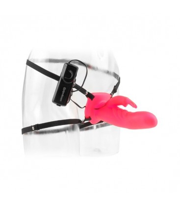 fetish fantasy arnes hueco conejito vibrador rosa