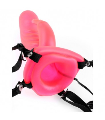 fetish fantasy arnes hueco conejito vibrador rosa