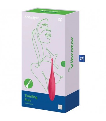 SATISFYER TWIRLING FUN VARITA VIBRADORA ROJO