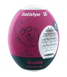 SATISFYER MASTURBADOR EGG SINGLE BUBBLE