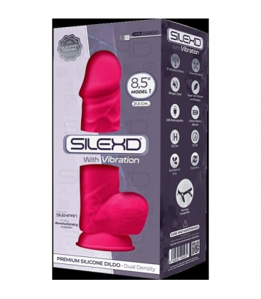 SILEXD MODELO 1 PENE REALiSTICO CON VIBRACIoN 215x51 CM ROSA