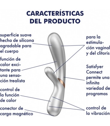 SATISFYER HOT LOVER SILVER CHAMPAGNE CON APP