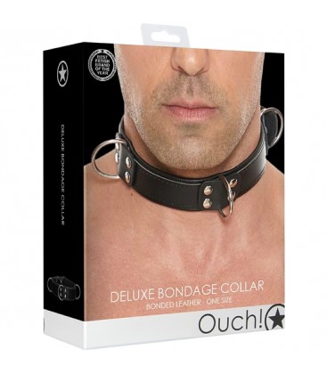 COLLAR BONDAGE DELUXE TALLA uNICA NEGRO