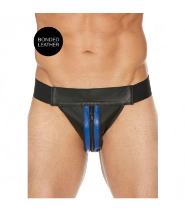 PLAIN FRONT WITH ZIP JOCK AZUL