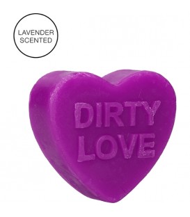 JABÓN DE CORAZÓN - DIRTY LOVE - CON AROMA A LAVANDA