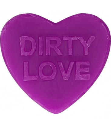 JABoN DE CORAZoN DIRTY LOVE CON AROMA A LAVANDA