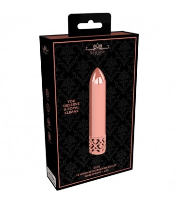 GLAMOUR RECHARGEABLE ABS BULLET ORO ROSADO