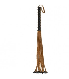 BRAIDED 22 TAILS WITH 12 HANDLE ITALIAN LEATHER 86X4CM