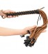 BRAIDED 22 TAILS WITH 12 HANDLE ITALIAN LEATHER 86X4CM