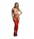 JINGLE GLITTER NIPPLE STICKERS AND STOCKINGS ROJO