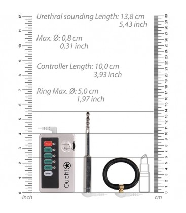 SET DE SONDEO URETRAL E STIM PEQUENO PLATA