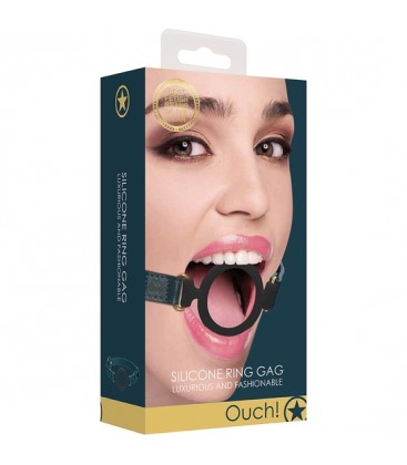 OUCH HALO SILICONE RING GAG VERDE