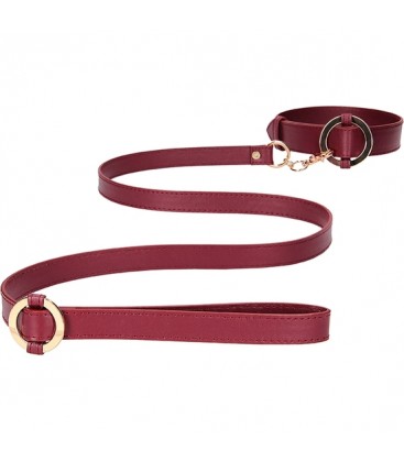 OUCH HALO COLLAR WITH LEASH BURDEOS