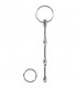 URETHRAL SOUNDING RIBBED PLUG WITH RING