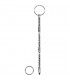 URETHRAL SOUNDING METAL RIBBED DILATOR WITH RING