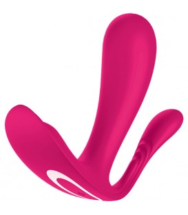 SATISFYER TOP SECRET + VIBRADOR PUNTO P CON APP - ROSA