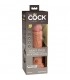 8 INCH 2 DENSITY VIBRATING COCK CARAMELO