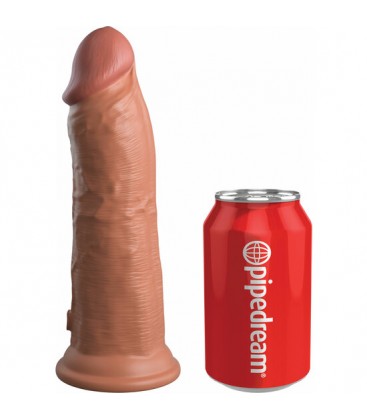 8 INCH 2 DENSITY VIBRATING COCK CARAMELO