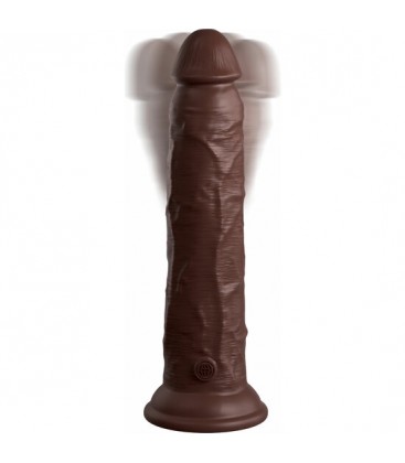 9 INCH 2 DENSITY VIBRATING COCK MARRoN