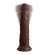 9 INCH 2 DENSITY VIBRATING COCK MARRoN