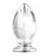 BISHOP GLASS BUTTPLUG TRANSPARENTE