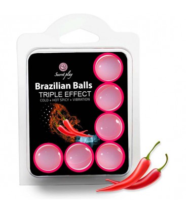 SET 6 BRAZILIAN BALLS TRIPLE EFECTO