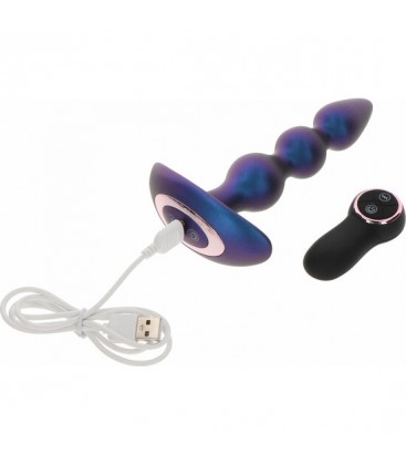 THE BOLD BEADED VIBR ANAL PLUG AZUL