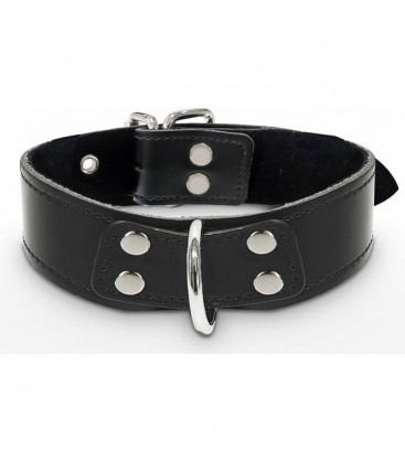 ELEGANT D RING COLLAR NEGRO