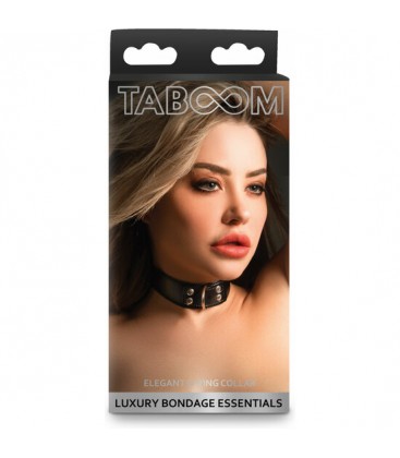 ELEGANT D RING COLLAR NEGRO