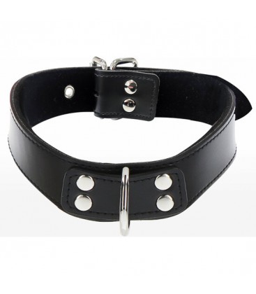 ELEGANT D RING COLLAR NEGRO