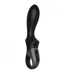 SATISFYER HEAT CLIMAX VIBRADOR ANAL CON CALOR - NEGRO