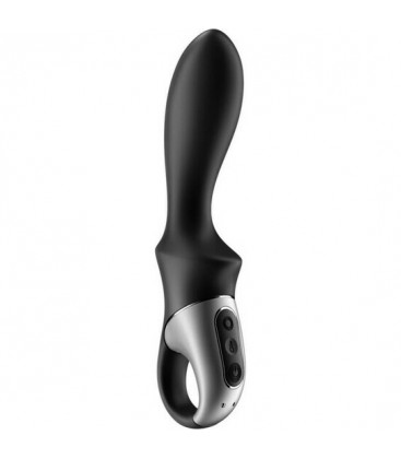 SATISFYER HEAT CLIMAX VIBRADOR ANAL CON CALOR NEGRO