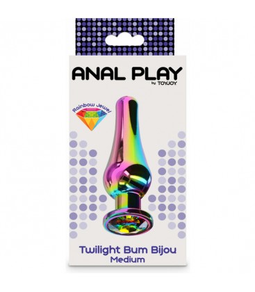 PLUG ANAL TWILIGHT BUM BIJOU MEDIUM MULTICOLOR