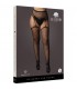 LE DeSIR SUSPENDER RHINESTONE PANTYHOSE MEDIAS DE LIGUERO NEGRO OSX