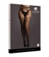 LE DESIR SHREDDED SUSPENDER PANTYHOSE BLACK OSX